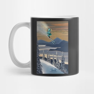 Powder ski art Mug